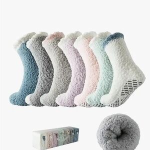Cozy Women's Fuzzy Socks - Multi-Color Pack